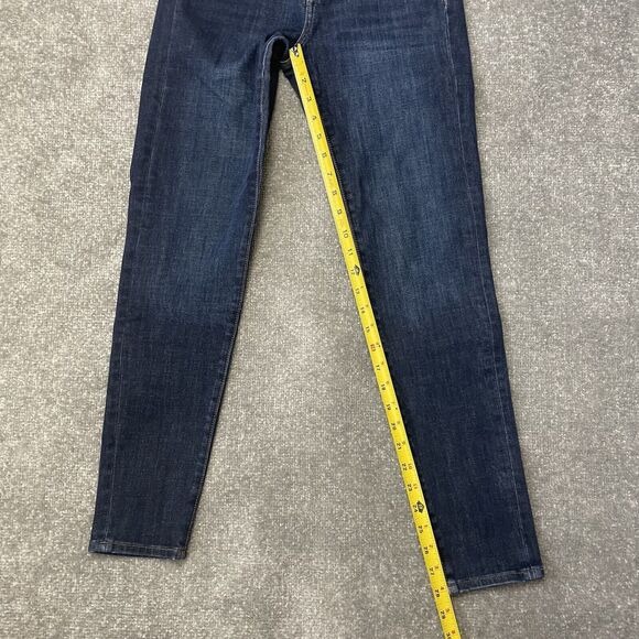 Banana Republic Jeans Womens 27 Skinny Dark Wash Stretch Denim Pants Blue Casual - Picture 9 of 12